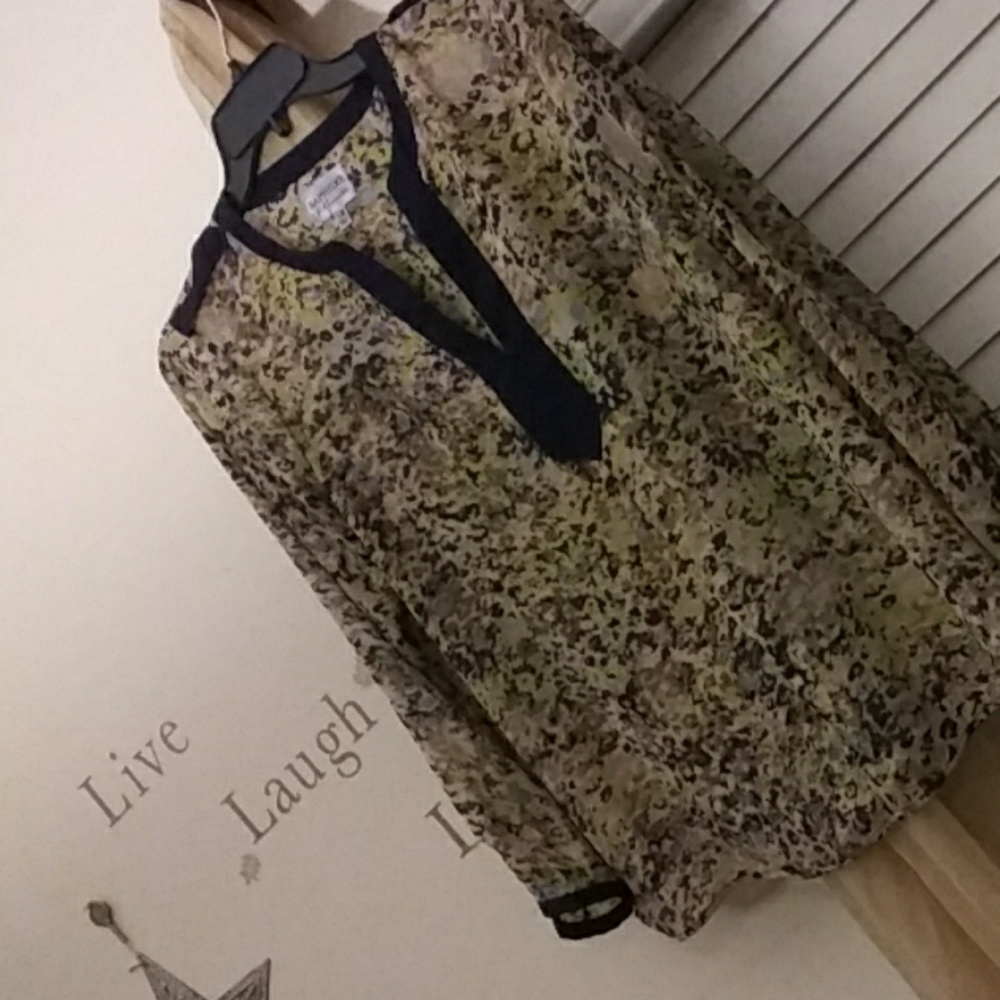 Speckled Long Sleeved Blouse